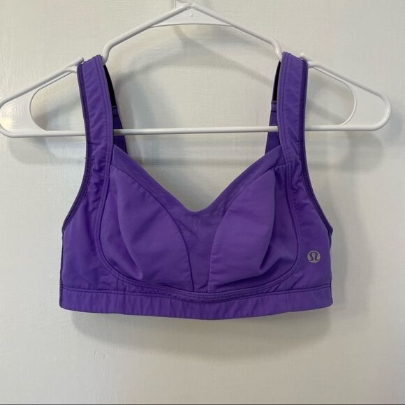 Lululemon Ta Ta Tamer II Power Purple Sports Bra - Picture 1 of 13